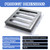 Cast Iron Drain Grate, 9 * 9in Outdoor Drain Cover, B125 Class Ductile Iron Channel Drainage Grates, Heavy Duty Sewer Grate,Black Square Drain Grate for Yard,Driveway,Concrete Floor