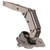 Salice Pie Cut Lazy Susan Corner Hinge, 65 Degree Opening for Kitchen Cabinet Bi-fold Door, Self Close, Dowelled, Nickel-Plated 200 Series, SAC2RYA99R