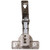 Salice Pie Cut Lazy Susan Corner Hinge, 65 Degree Opening for Kitchen Cabinet Bi-fold Door, Self Close, Dowelled, Nickel-Plated 200 Series, SAC2RYA99R