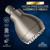 High Pressure Shower Head - Brushed Nickel - Powerful Deluxe Bathroom Showerhead with Strong Spray Stream and Small Silicone Nozzles - Universal Fit Works with High and Low Water Flow Showers-2.5 GPM
