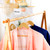 Kathfly 50 Pack Clothing Rack Size Dividers Plastic Closet Dividers for Hanging Clothes Transparent Rectangle Clothes Rack Size Label Hangers for Department Wardrobe Stores Organization
