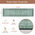 Vintage Stair Treads Non Slip Stair Runners for Wooden Steps Indoor, 15PCS 8"x30" Rubber Backing Carpet Treads for Wood Stairs Staircase Step Treads for Kids & Dogs, Stair Covers, Green