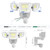 Onforu 90W 10000LM LED Motion Sensor Outdoor Lights, 4-Head Dusk to Dawn Outdoor Lighting, Hardwired Flood Lights, IP66 Waterproof 6500K Security Floodlight for Outside (White)
