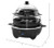 DASH Deluxe Rapid Egg Cooker for Hard Boiled, Poached, Scrambled Eggs, Omelets, Steamed Vegetables, Dumplings & More, 12 capacity, with Auto Shut Off Feature - Black