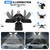 Aoretic LED Garage Lights 4 Pack -120W, 12000LM 6500K Led Shop Light with 4+1 Deformable Panels, Basement Barn Light Garages Ceiling Lights, E26/E27 for Garage, Warehouse, Shop