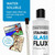 IMPRESA Liquid Zinc Flux for Stained Glass Supplies - 8 Oz Bottle - Water-Soluble Formula & Brush Included - Compatible with Copper, Zinc & Lead Foil for Stained Glass Soldering