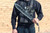 Sierra Zulu Trident Machete - Stainless Steel, 24.0 inches Overall, Modified Tanto Blade with Saw Tooth Back Edge - Tactical Nylon Sheath with Reversible Wear Strap