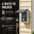 WeHere Key Lock Box Outdoor, Wall Mount Lockbox for Outside, OTP/Fixed Password, APP Bluetooth/Wi-Fi, Spare Key Unlock, Smart Keybox for Home, Realtors, Apartments, Garage, Store, Office