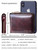 Admetus Wallet for Men Bifold Genuine Leather Zipper Wallet RFID Blocking Card Holder Purse DarkBrown