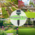 10 Pack Mole Repellent Solar Powered,Snake Repellent Ultrasonic, IP 65 Waterproof Ultrasonic Deterrent Stakes,Get Rid for Moles,Voles,Gophers,Squirrels, Voles, Skunks in Yard, Lawn, and Garden