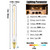 LEOOLS E12 Led Long Bulb,7.3Inch Long Tubular Light Bulbs,T6 B11 Candelabra Bulb 40 watt for Chandeliers,Clear Glass,Warm White,2700K 400LM 4W Dimmable Tube E12 Led Edison Bulb,185mm,6Pack