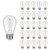 KGC Shatterproof & Waterproof S14 Replacement LED Light Bulbs –1W Equivalent to 10W, White Warm 2200K Outdoor String Lights Vintage Filament Bulb, E26 Base Edison LED Bulbs - 25Pack