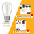 KGC Shatterproof & Waterproof S14 Replacement LED Light Bulbs –1W Equivalent to 10W, White Warm 2200K Outdoor String Lights Vintage Filament Bulb, E26 Base Edison LED Bulbs - 25Pack