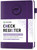 Check Registers for Personal Checkbook, Blugool Checkbook Register with Check & Transaction Registers, Accounting Ledger Log Book for Personal and Work, 5.8" x 8.3" (Purple)