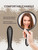 OMIRO Hand Mirror, Double-Sided Handheld Mirror 1X/3X Magnifying Mirror with Handle, Pack of 1 (Transparent Black)