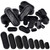 Glarks 10Pcs 1/2" x 1-1/16" - 13 x 27mm Oval Closed Rubber Grommet, Drill Hole Double-Sided Firewall Hole Plug Wire Protection Electrical Wire Gasket for Wire, Plug, Automotive, Plumbing