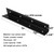 OTTFF 4 Pack 10" Widen Corner Brace, Black Steel L Right Angle Bracket
