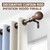 BRIOFOX Walnut Wood Curtain Rods for Windows 72 to 144 Inch(6-12ft) - 1'' Diameter Heavy Duty Curtain Rods with Imitation Wood Grain Pattern Finials,Adjustable Decorative Curtain Rods Set,28-144''