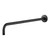 OFFO Shower Arm with Flange, 24 in Wall Mount Replacement Angle Shower Head Arm Wall-Mounted For Fixed Shower Head & Handheld Showerhead, Matte Black