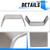 ECOTRIC Square Alloy Steel Trailer Fenders For 14"-16" Wheels Compatible with Car Hauler Cargo Trailer Utility Landscape Trailer 2 Pack 1 Pair