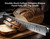 Piklohas Resharpenable Bread Knife for Homemade Bread, 8 Inch Serrated Sourdough Knife with Offset Handle, Innovative Wavy Edge for Clean Slices Crusty Bread, Bagels, Pineapple & Tomatoes, Gift Box