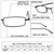 REAVEE 4 Pair Slim Pen Reading Glasses Tube Reader Glasses Men Women Small Readers Spring Hinged Eyeglasses with Portable Clip Case, Black 2.5