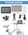 Fitense Bike Camera with 10000mAh Rechargeable Battery 360° Rotation 5'' HD 1080P Display - Color & B&W Night Vision 130° Precise Wide-Angle View Bike Rear View Camera for Bicycle, Mountain, Road Bike