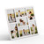 YESKAY 4x6 Picture Frame Collage for Wall Decor, Multiple Photo Collage Frames with Tempered Glass, 7-Opening for 4 x 6 Picture Frames, Rustic White, 1 Pack