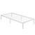 Cieemine 12 Inch Twin Bed Frames, Heavy Duty Metal Twin Platform Bed Frame, No Box Spring Needed, Easy Assembly, Noise-Free, White
