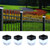 TERBBU Solar LED Fence Post Cap Light 2x2 Inch (5x5cm) - for Wrought Iron, Aluminum & Garden Fences, Waterproof Outdoor Solar Lights(White Light) (4)