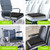 AUVON Ventilation Seat Cushion with Innovation Heat Dissipation Design, Wheelchair Cushion with Supportive Memory Foam, Waterproof & Anti-Slip Cover, Improve Lower Back & Tailbone Comfort