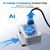 DOACE 220V to 110V Converter for European Travel - 6 in 1 350W Voltage Converter US to Europe, Power Converter Adapter Combo with PD Fast Chargers for Hair Straightener Shaver Toothbrush Laptop Phone