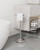 WZKALY Toilet Paper Holder Stand, Brushed Nickel Toilet Paper Holder Free Standing, Post Pivoting Design & Stable Weighted Base SUS304 Stainless Steel for Bathroom(Mega Roll)