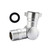 Roastove High-Flow Brass Swivel Hose Connector, 180° & 360° Adjustable 3/4" GHT Garden Hose Elbow Adapter, Anti-Kink Leak-Resistant Faucet Extender for RV, Camper, Outdoor Spigot, Hose Reel