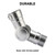 Roastove High-Flow Brass Swivel Hose Connector, 180° & 360° Adjustable 3/4" GHT Garden Hose Elbow Adapter, Anti-Kink Leak-Resistant Faucet Extender for RV, Camper, Outdoor Spigot, Hose Reel