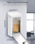 Uniclife White Metal Donation Box, Wall Mounted Mailbox for Outside