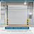 Tandefio Roll up Garage Door Insulation Kit for Cooling Metal Buildings White Reflective Foam Aluminum Foil Summer Barrier Warehouse Insulation Panels for 1 Door 10'x10' or 12'x12'