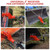 Clamp on Trailer Hitch 2" Receiver for Tractor Bucket, Red, Non-Slip