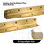 Redunest L Bracket, Heavy Duty Corner Brace, 4 Pack 8 Inch Stainless Steel Shelf Bracket Angle Bracket for Shelves, Gold Metal Braces for Wood, 200mm Overall Length