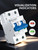 KERWINN Miniature Circuit Breaker 1000V DC Circuit Breaker 2 Pole 20Amp Smart Circuit Breaker,DC Disconnect Switch DIN Rail Mount for Marine Power Systems, Solar photovoltaic Systems (C20A)