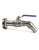 QWORK Drum Faucet for 55 Gallon Steel/Plastic Drum, 2" Stainless Steel Barrel Faucet with 1-1/4" Outlet and EPDM Gasket, No Leaking, for Water, Diesel, Gasoline,Other Liquids