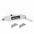 Sheffield Mini Utility Knife, Retractable Box Cutter, for Cardboard, Drywall, Carpet, with Comfort Grip, 3-Position Blade Lock, Extra Blade Storage