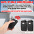 Kingdder 2 Pcs Two Button Gate Remote Control Compatible with Linear Multicode 10 Dip Switch Garage Door Remote Opener 3089 3060 3070 3083 300mhz, Control 2 Different Doors Simultaneously (Black)