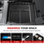 Autorder Center Console Organizer for Ford F150 2021-2026 Accessories Armrest Storage Box Secondary Insert Tray with Black & Red Non-Slip Silicone Mats
