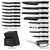 Knife Sets for Kitchen with Block, HUNTER.DUAL 19 Pcs Kitchen Knife Set with Block Self Sharpening, Dishwasher Safe, Anti-slip Handle, Black Knife Sets for Kitchen with Block, HUNTER.DUAL 19 Pcs Kitchen Knife Set with Block Self Sharpening, Dishwasher Safe, Anti-slip Handle, Black