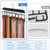 Belt Hanger for Closet Max 42 Belts, Sturdy Wood Belt Rack Closet Accessories with 14 Hooks Belt Organizer for Closet Organizers and Storage -Black 1 Pack