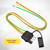 Oyviny 4 Pin 5 Wire Trailer Wiring Harness 18 Inches, 16AWG Pure Copper Wishbond Trailer Light Wiring for Utility Rewiring Both-Side Taillights 4 Way Flat Replacement Plug