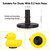 12 Packs Rubber Duck Holder Compatible with Jeep Duck Mount Plastic Ducking Plug Holder for Jeep Dash for Display Ducking Presents-Black(Excluding Rubber Duck)