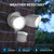 LEONLITE LED Security Light Outdoor Motion Sensor Dusk to Dawn 5000K White