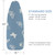 VividPaw Ironing Board Cover and Pad 18x49, Extra Wide, Thick Padding, Elastic Edge, Silicone Coated, Resist Scorching, Heavy Duty Iron Board Covers (Butterfly, 18" x 49")